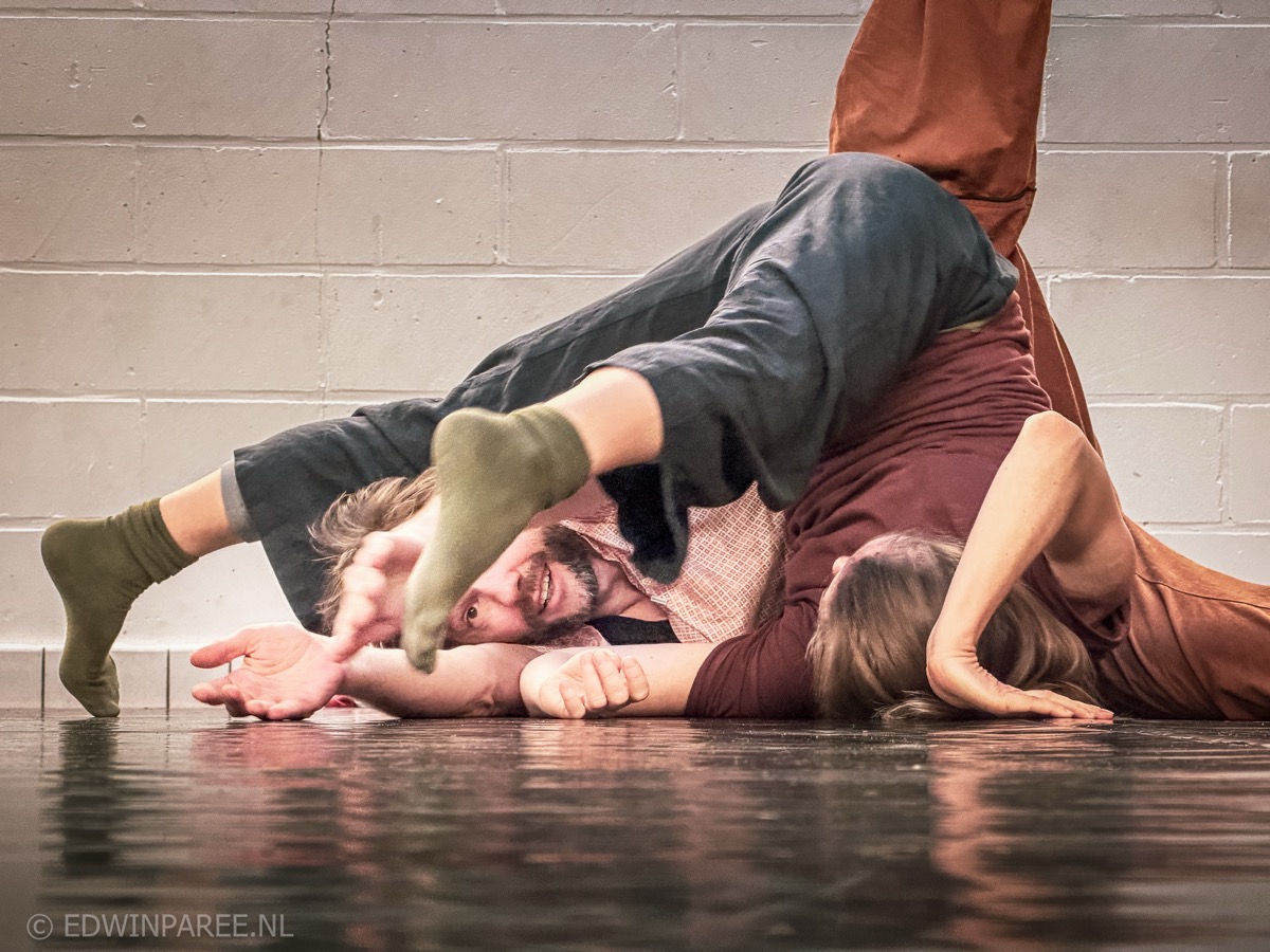 Contact improvisation floor work
